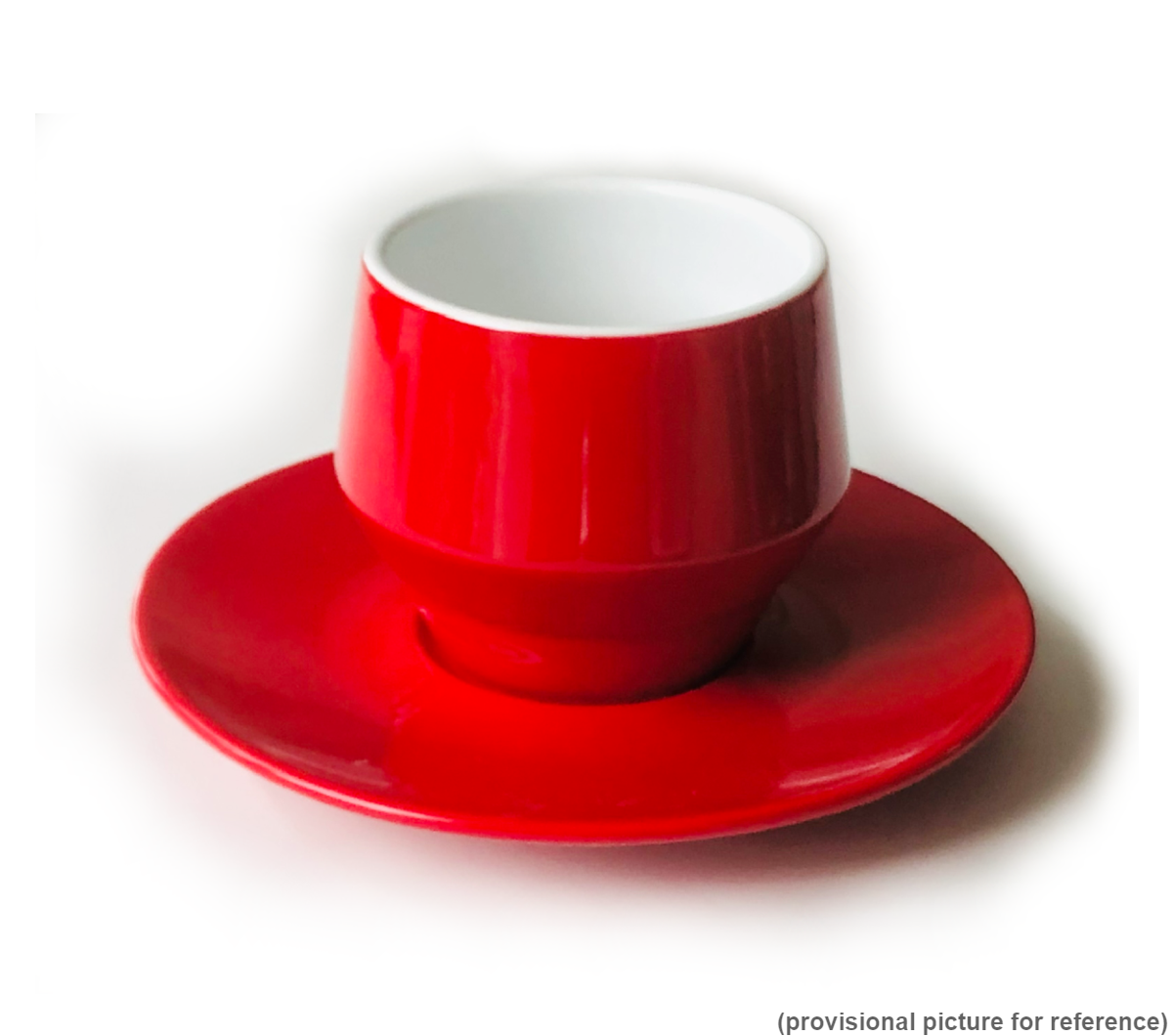 "MANIKO" Double-Walled RED - 70ml Espresso Cups
